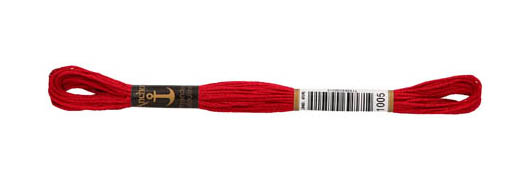 Sticktwist 8m burgund mittel 