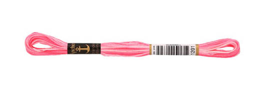 Sticktwist 8m  Multicolor rosa ombre 