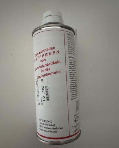 Druckluft Spray 400 ml für alle Nähmaschinen 