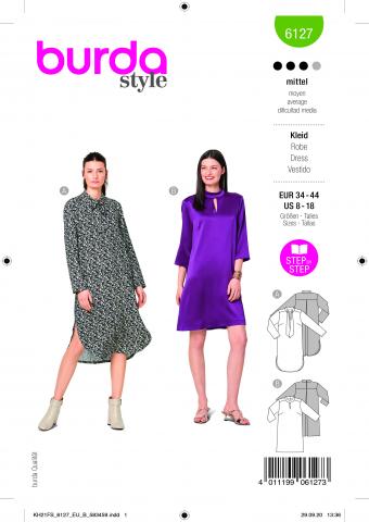 Burda 6127 Kleid 34-44 (DOB) 