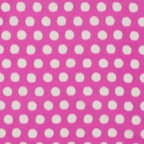 Viskose Druck  DOTS pink 