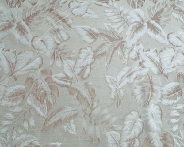 Vintage Jacquard Palmblätter sandbeige 