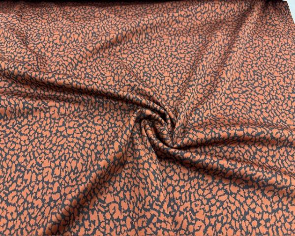 Jacquard Jersey Raubtier rostfarben 